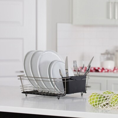 Better Houseware Stainless Steel 2-Piece Dish Drainer, Silver(1420.8)
