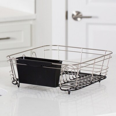 Better Houseware Stainless Steel 2-Piece Dish Drainer, Silver(1420.8)