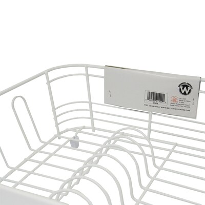 Better Houseware Coated-Steel  Dish Drainer, White (1420/W)