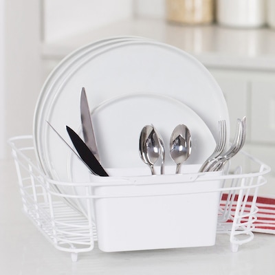 Better Houseware Coated-Steel  Dish Drainer, White (1420/W)