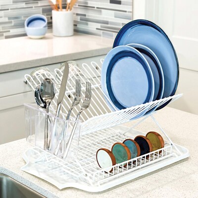 Better Houseware Polystyrene Cutlery Drain Caddy, Clear (1481.9)