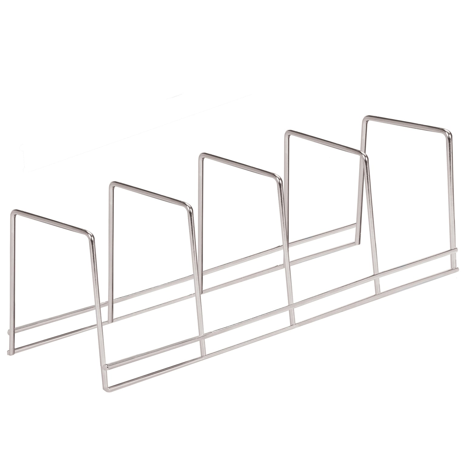 Better Houseware Chrome 4-Section Plate Rack, Silver (1494/4)