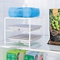 Better Houseware Coated-Steel 2-Shelf Ice Tray Caddy, White (1495)