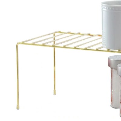 Better Houseware Brass Small Storage Shelf, Gold (185/B)