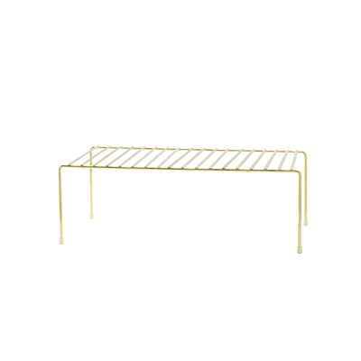 Better Houseware Brass Small Storage Shelf, Gold (185/B)