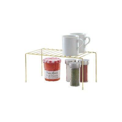 Better Houseware Brass Small Storage Shelf, Gold (185/B)