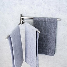 Better Houseware Stainless Steel 3-Arm Towel Bar, Silver (2490)