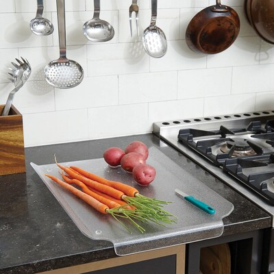 Better Houseware Acrylic Dual-Purpose Slanted Drain and Cutting Board, Clear (344/13F)