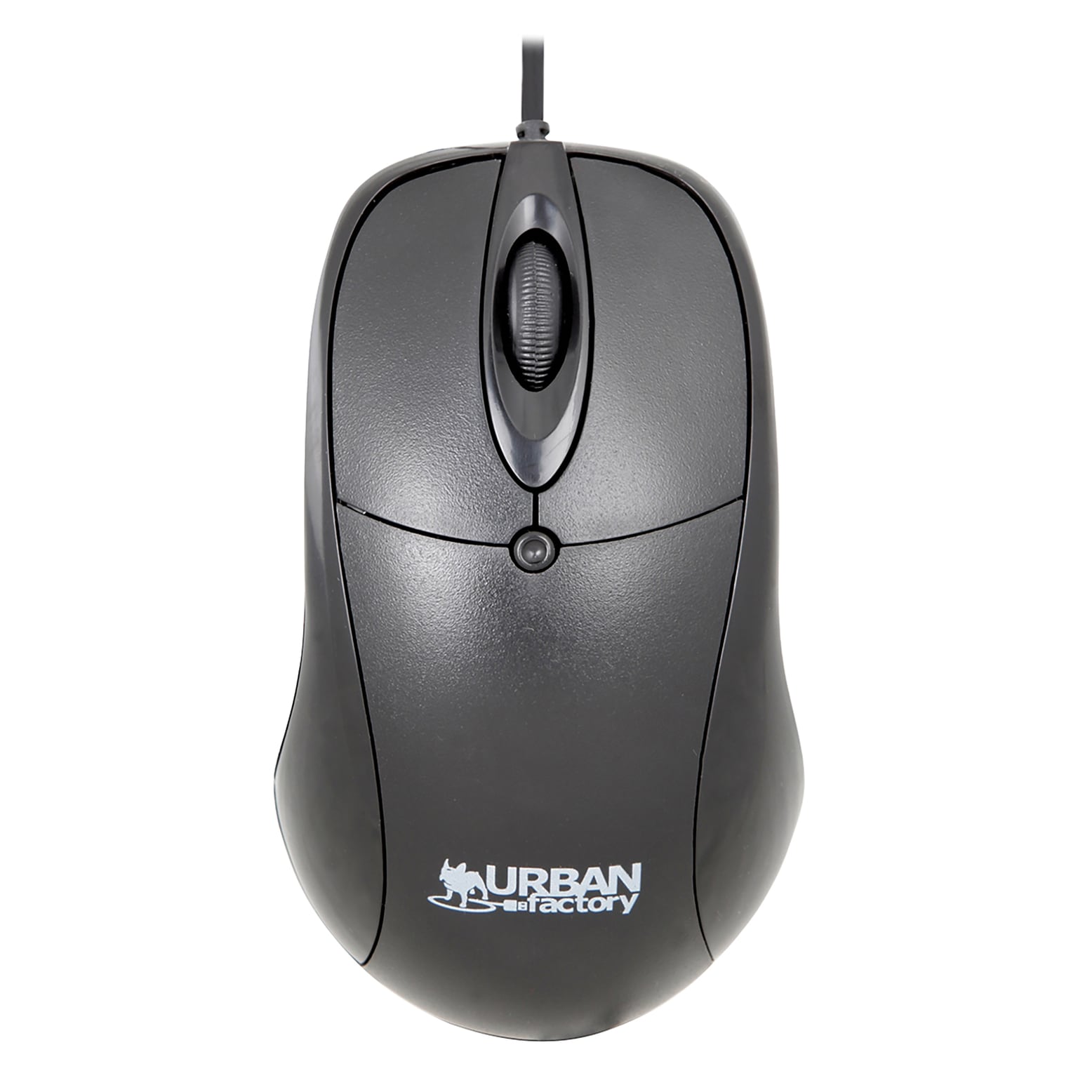 Urban Factory BIG CRAZY Wired Ambidextrous Optical USB Mouse, Black (BCM01UF)