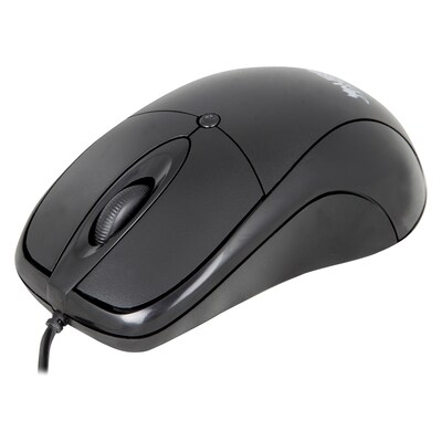 Urban Factory BIG CRAZY Wired Ambidextrous Optical USB Mouse, Black (BCM01UF)