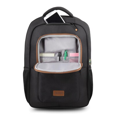 Urban Factory CYCLEE Recycled Plastic 14.1-Inch Eco Laptop Backpack, Black (ECB14UF)