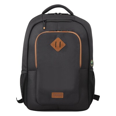 Urban Factory CYCLEE Recycled Plastic 15.6-Inch Eco Laptop Backpack, Black (ECB15UF)