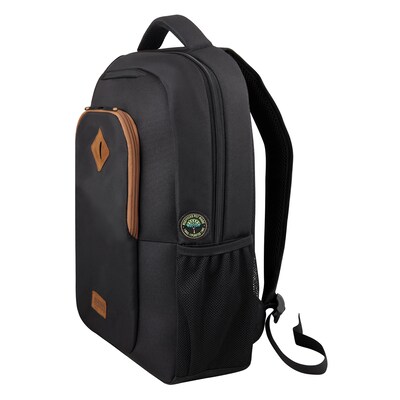 Urban Factory CYCLEE Recycled Plastic 15.6-Inch Eco Laptop Backpack, Black (ECB15UF)