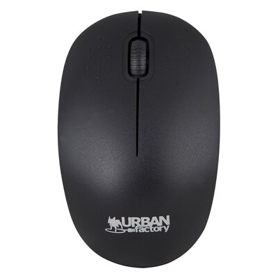 Urban Factory FREE Wireless Ambidextrous Optical USB Mouse, Black (UBFWMB01UF)