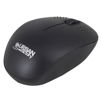 Urban Factory FREE Wireless Ambidextrous Optical USB Mouse, Black (UBFWMB01UF)