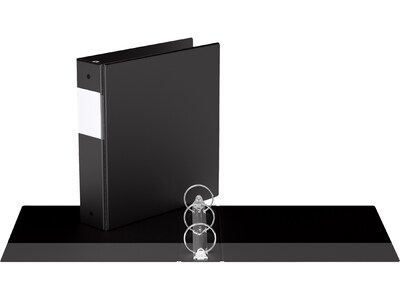 Davis Group Easyview Premium 2 3-Ring View Binders, Black, 6/Pack (8413-01-06)