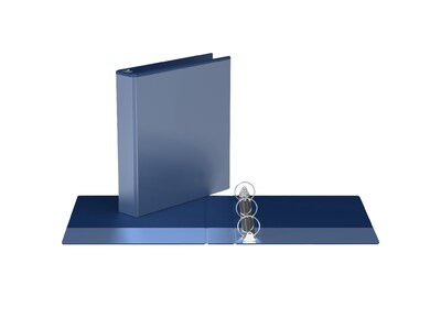 Davis Group Easyview Premium 1 1/2" 3-Ring View Binders, Royal Blue, 6/Pack (8412-92-06)