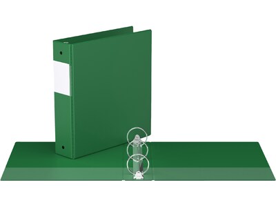 Davis Group Easyview Premium 2 3-Ring View Binders, Green, 6/Pack (8413-04-06)