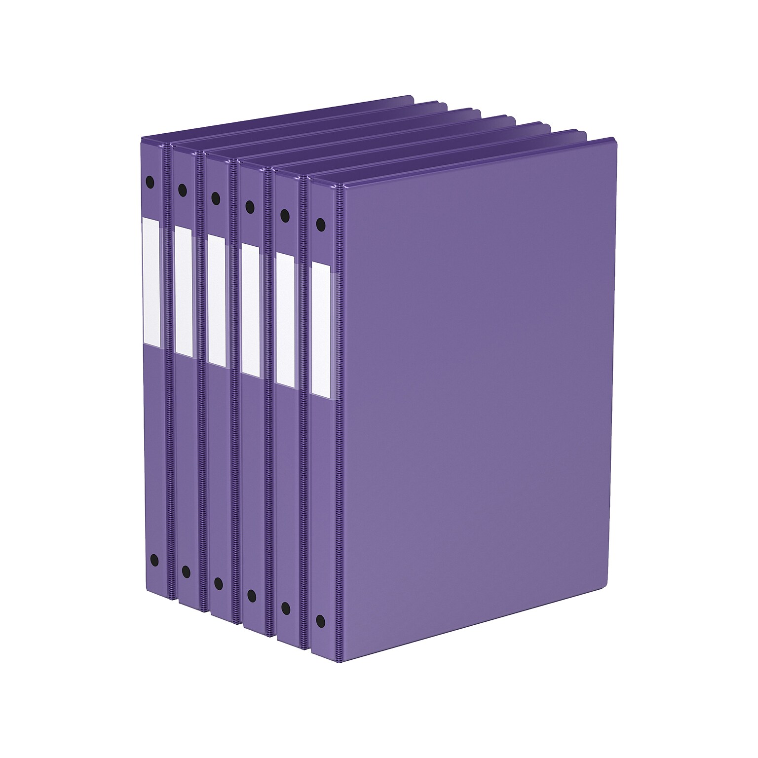 Davis Group Premium Economy 5/8 3-Ring Non-View Binders, Purple, 6/Pack (2300-69-06)