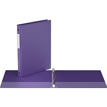 Davis Group Premium Economy 5/8 3-Ring Non-View Binders, Purple, 6/Pack (2300-69-06)