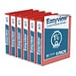 Davis Group Easyview Premium 1 1/2" 3-Ring View Binders, Red, 6/Pack (8412-03-06)