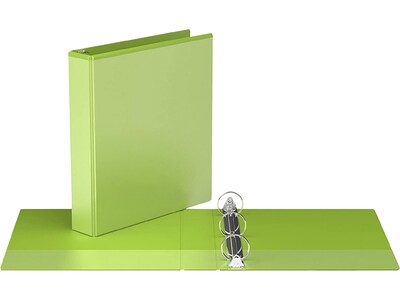 Davis Group Easyview Premium 1 1/2" 3-Ring View Binders, Lime Green, 6/Pack (8412-24-06)