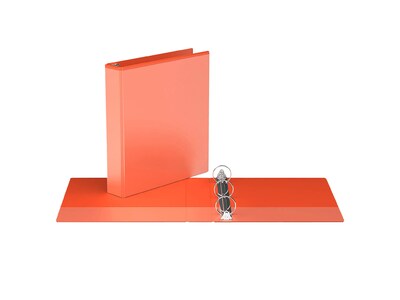 Davis Group Easyview Premium 1 1/2" 3-Ring View Binders, Orange, 6/Pack (8412-19-06)