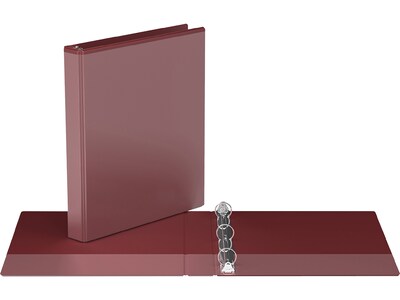 Davis Group Easyview Premium 1 3-Ring View Binders, Burgundy, 6/Pack (8411-08-06)