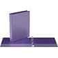 Davis Group Easyview Premium 1" 3-Ring View Binders, Purple, 6/Pack (8411-69-06)