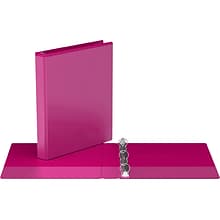 Davis Group Easyview Premium 1 3-Ring View Binders, Pink, 6/Pack (8411-43-06)