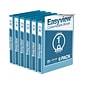 Davis Group Easyview Premium 1 3-Ring View Binders, Turquoise Blue, 6/Pack (8411-52-06)