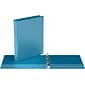 Davis Group Easyview Premium 1 3-Ring View Binders, Turquoise Blue, 6/Pack (8411-52-06)
