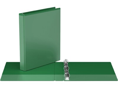 Davis Group Easyview Premium 1" 3-Ring View Binders, Green, 6/Pack (8411-04-06)