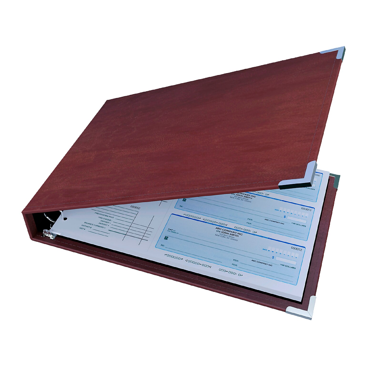 Davis Group 3-Up 1 7-Ring Special Application Binder, D-Ring, Burgundy (3UPAM-08)