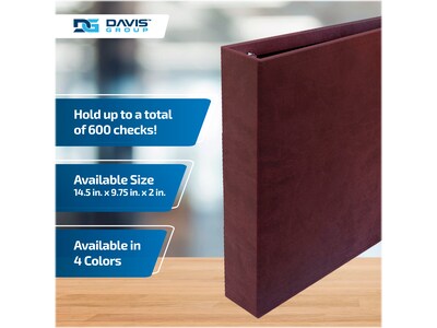 Davis Group 3-Up 1" 7-Ring Special Application Binder, D-Ring, Burgundy (3UPAM-08)