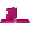 Davis Group Easyview Premium 3 3-Ring View Binders, Pink, 6/Pack (8414-43-06)