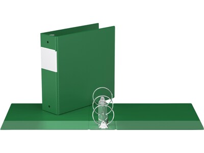 Davis Group Easyview Premium 3" 3-Ring View Binders, Green, 6/Pack (8414-04-06)