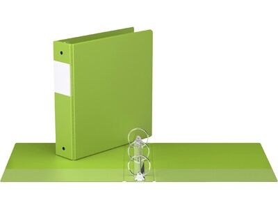 Davis Group Easyview Premium 2" 3-Ring View Binders, Lime Green, 6/Pack (8413-24-06)