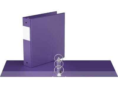 Davis Group Easyview Premium 2" 3-Ring View Binders, Purple, 6/Pack (8413-69-06)