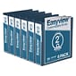 Davis Group Easyview Premium 2" 3-Ring View Binders, Navy, 6/Pack (8413-72-06)