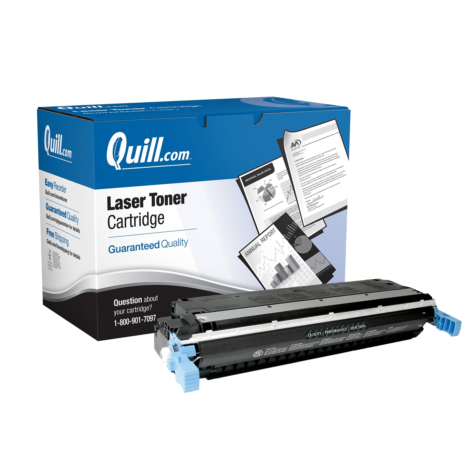 Quill Brand® Remanufactured Black Standard Yield Laser Toner Cartridge Replacement for HP 645A (C9730A) (Lifetime Warranty)