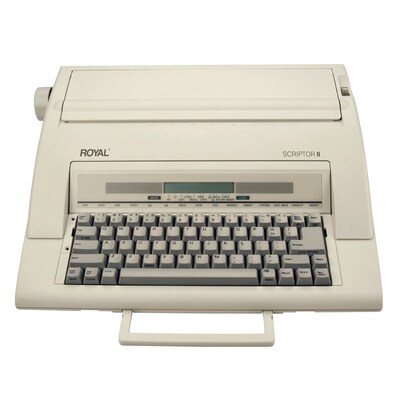Royal Scriptor II Typewriter, White (69147T)
