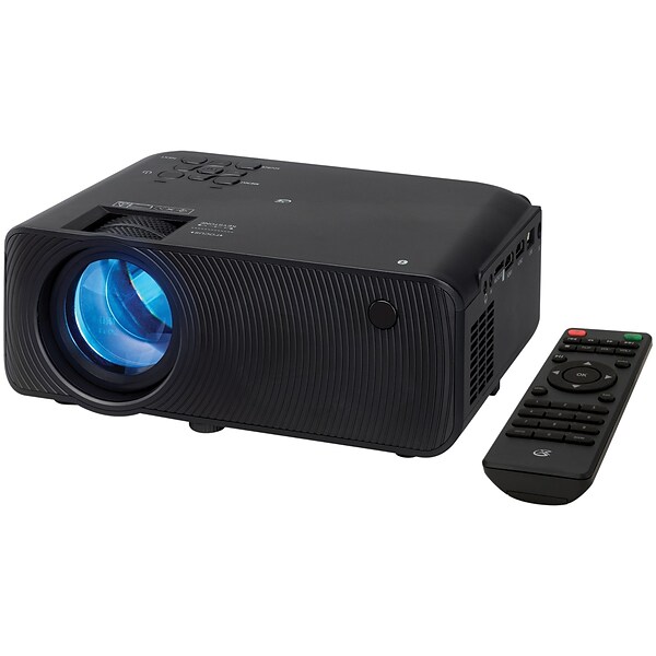 GPX Wireless Mini Projector with Bluetooth, Black (PJ609B)