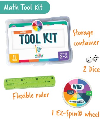 Carson Dellosa Math Tool Kit, 11 pieces
