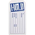 NAHANCO 2 3/8 x 4 3/4 Hold Tag, Blue/White, 1000/Pack