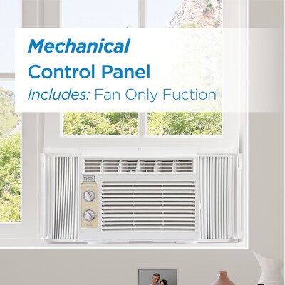 Black & Decker 5000 BTU Window Air Conditioner with Remote, White (WACBD05MWT6)