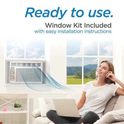 Black & Decker 5000 BTU Window Air Conditioner with Remote, White (WACBD05MWT6)