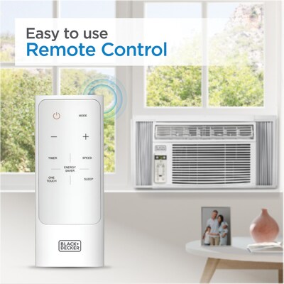 Black & Decker 10000 BTU Window Air Conditioner with Remote, White (WACBD10WT6)