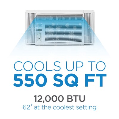 Black & Decker 12000 BTU Window Air Conditioner with Remote, White (WACBD12WT6)