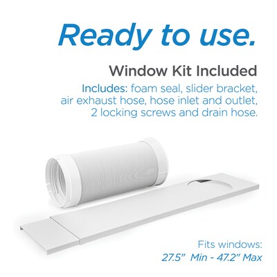 Black & Decker 8000 BTU Window Air Conditioner with Remote, White (WACBPP08HWTB)